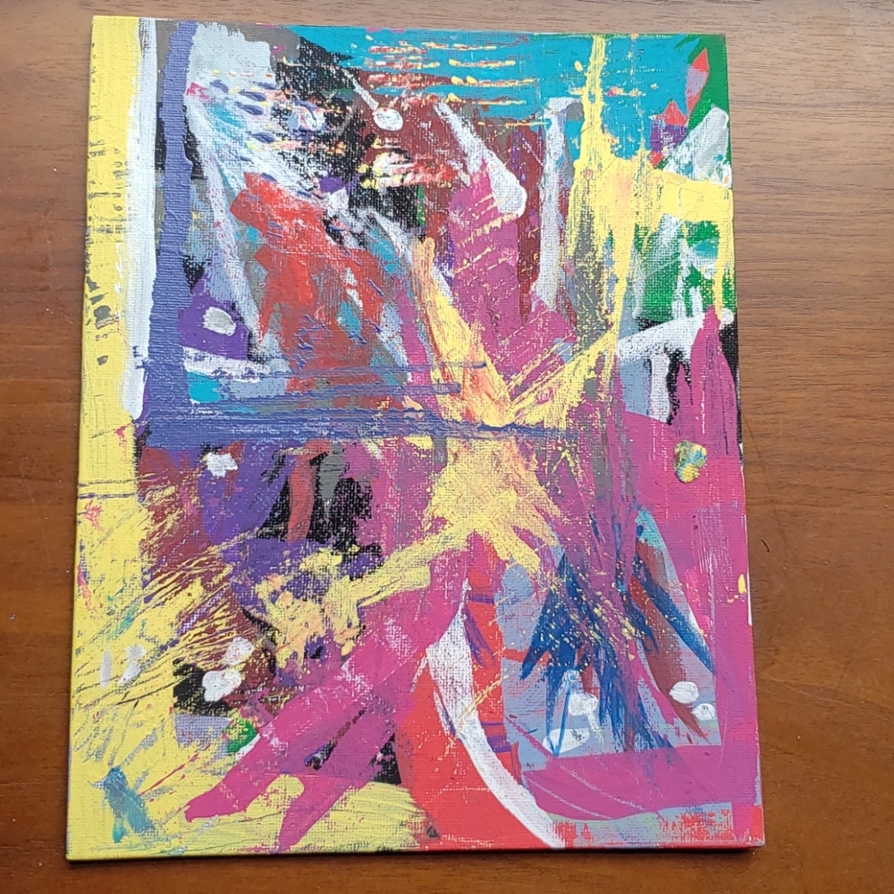 Hand Painted Wall Art! Dagger- Acrylic on Canvas Board